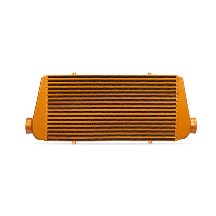 Mishimoto Universal Silver R Line Intercooler Overall Size: 31x12x4 Core Size: 24x12x4 Inlet / Outle - Bull Strap