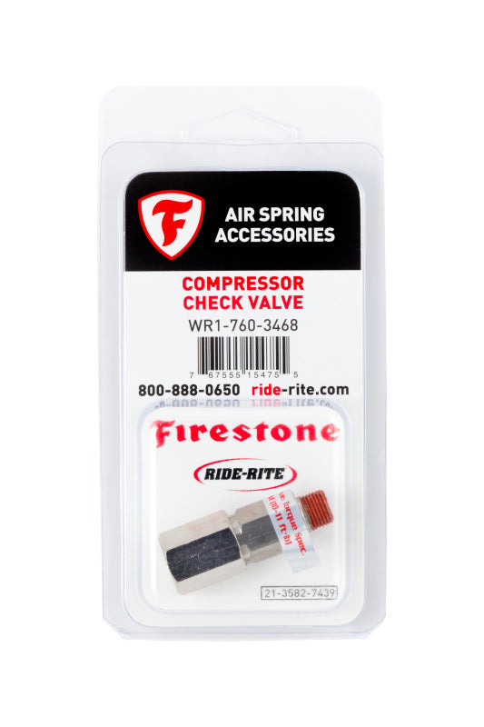 Firestone Air-Rite Air Command Compressor Check Valve 1/8NPT - 1 Pack (WR17603468) - Bull Strap