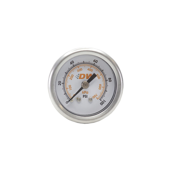 DeatschWerks 0-100 PSI 1/8in NPT Mechanical Fuel Pressure Gauge - Bull Strap