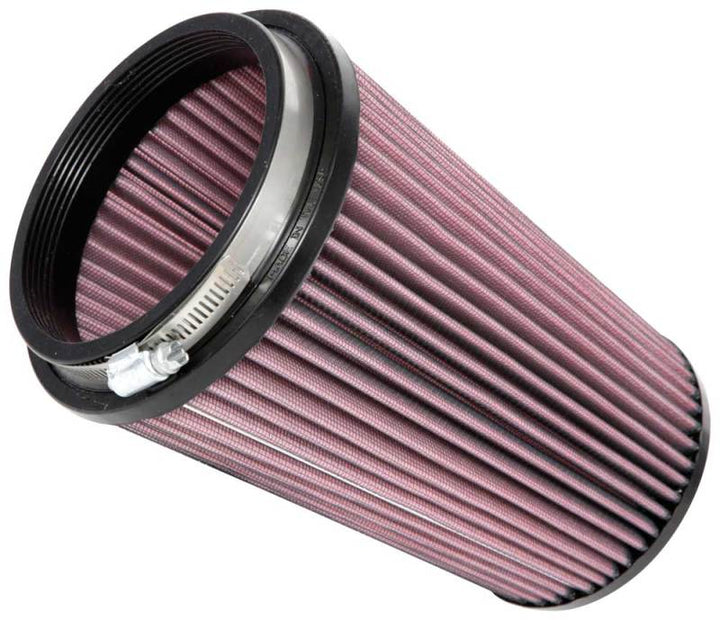 K&N Universal Clamp-On Air Filter 4-1/2in FLG / 5-7/8in B / 4-1/2in T / 8-3/8in H - Bull Strap
