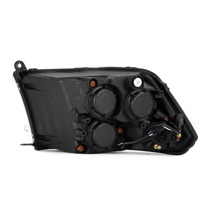 AlphaRex 09-18 Ram 1500 PRO-Series Proj Headlights Chrome w/ Sequential Signal and Top/Middle DRL - Bull Strap