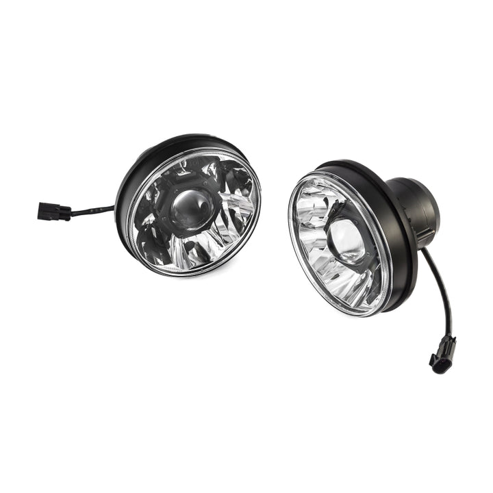 KC HiLiTES 18-20 Jeep JL/JT 7in. Gravity LED Pro DOT Approved Replac. Headlight (Pair Pack Sys) - Bull Strap