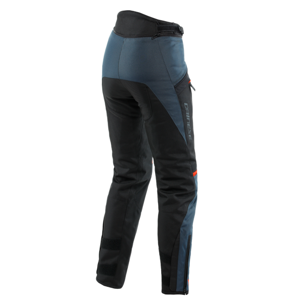 Dainese Tempest 3 Lady D-Dry Pants Ebony/Black/Lava-Red Size - 48 - Bull Strap