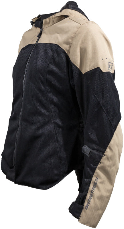 Speed and Strength Starstruck Mesh Jacket Trench Tan/Black Womens - Small - Bull Strap