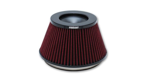 Vibrant The Classic Perf Air Filter 5in OD Conex3-5/8in Tallx6in ID Bellmouth VelocityStack10950-52 - Bull Strap