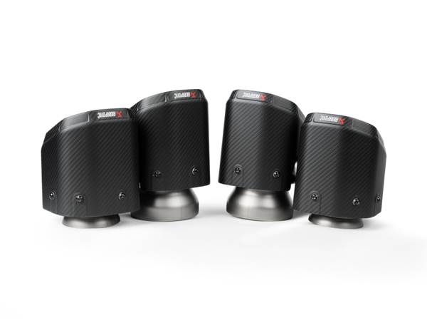 Akrapovic 2024+ BMW M5 (G90,G99) Hexagonal Carbon Fiber Tail Pipe Set - Bull Strap