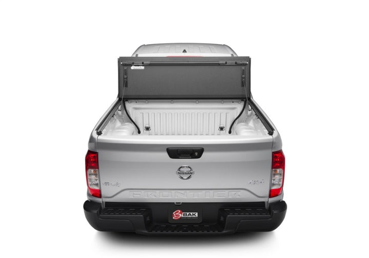 BAK 2022 Nissan Frontier 5ft Bed BAKFlip MX4 Matte Finish - Bull Strap