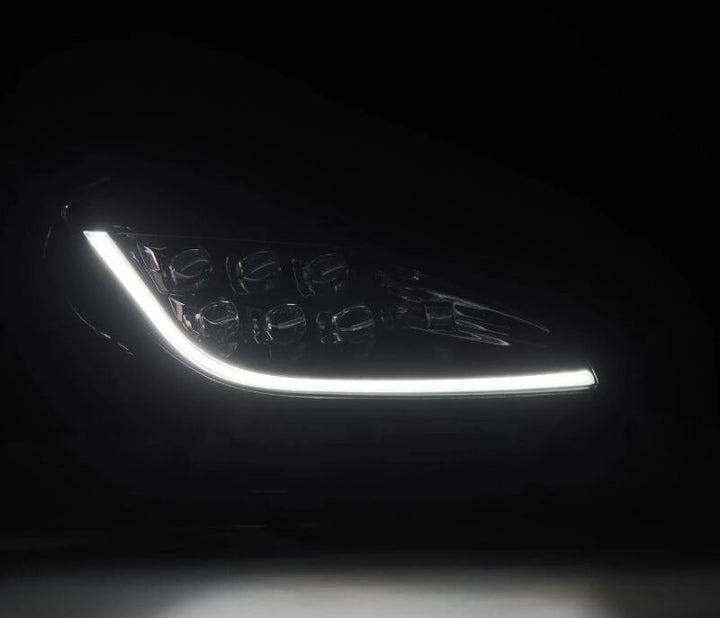 AlphaRex 21-23 Toyota GR86 / Subaru BRZ NOVA-Series LED Projector Headlights - Alpha Black - Bull Strap