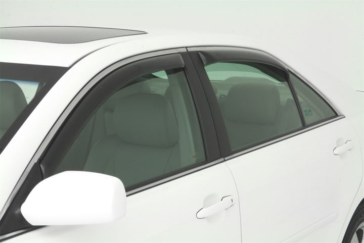 AVS 07-11 Toyota Camry Ventvisor In-Channel Front & Rear Window Deflectors 4pc - Smoke - Bull Strap