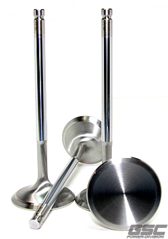 GSC P-D Audi V10 5.2L/DAZA 2.5L 33.8mm Head STD 104.4mm Long Chrome Polished Intake Valve- Set of 10 - Bull Strap