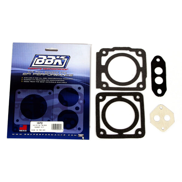 BBK 86-93 Mustang 5.0 65 70mm Throttle Body Gasket Kit - Bull Strap