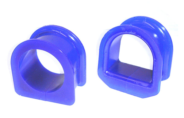 SuperPro 1990 Mazda Miata Base Front Steering Rack & Pinion Mount Bushing Kit - Power Steering - Bull Strap