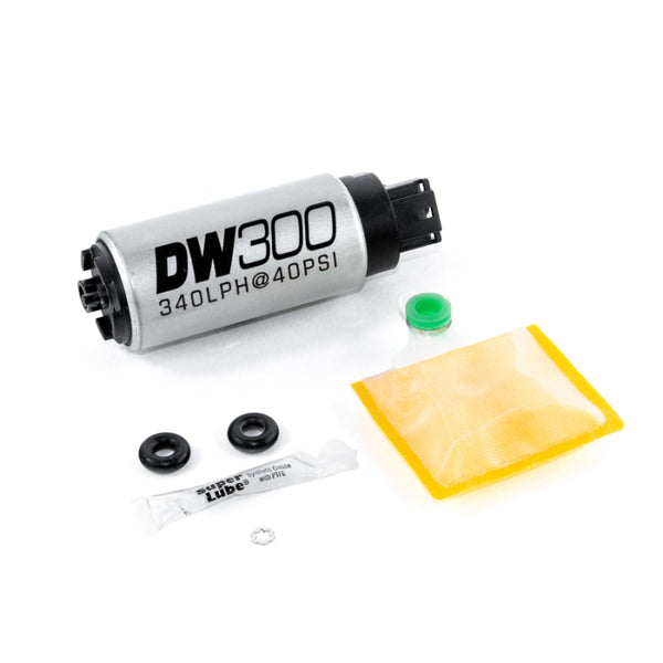 DeatschWerks 340 LPH In-Tank Fuel Pump w/ 03-06 Evo 8/9 / 95-98 Eclipse Turbo AWD Set Up Kit - Bull Strap