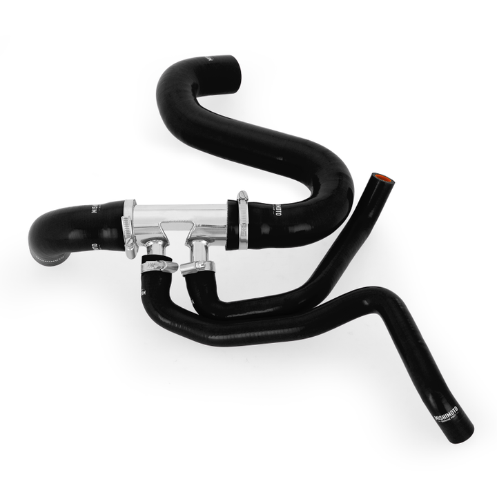 Mishimoto 2015+ Ford Mustang GT Silicone Lower Radiator Hose - Black - Bull Strap