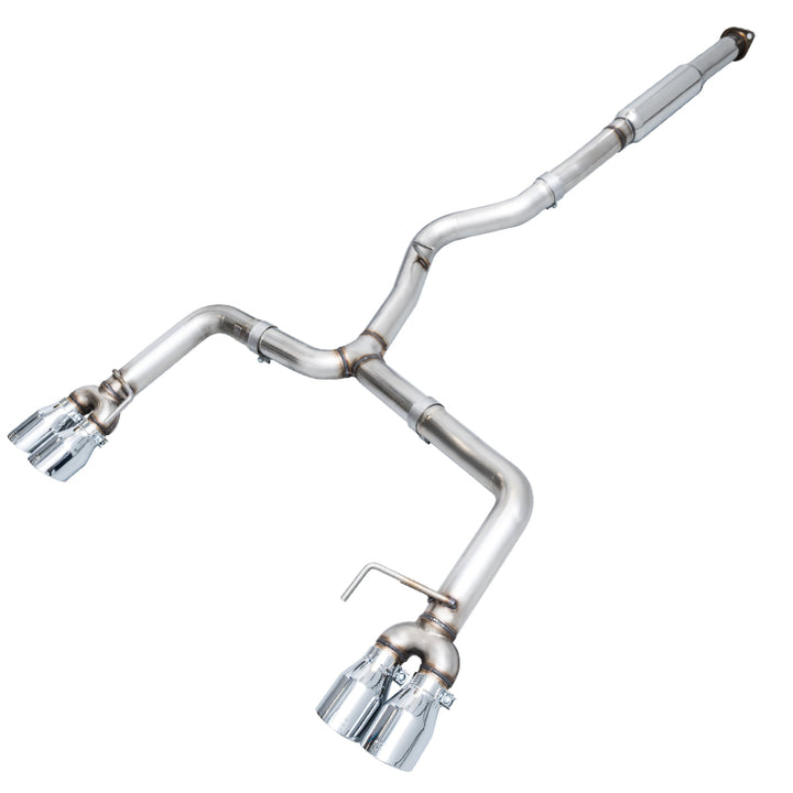 AWE Tuning Subaru WRX/STI VA/GV Sedan Track Edition Exhaust - Chrome Silver Tips (102mm) - Bull Strap