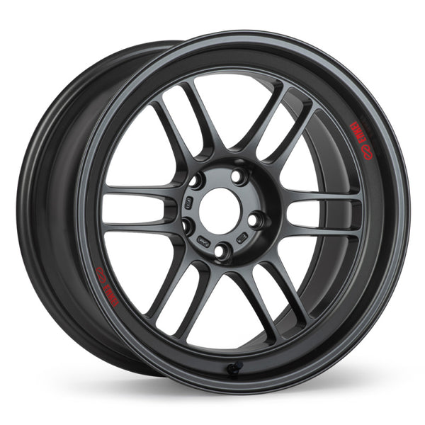 Enkei RPF1RS 18x10.5 5x114.3 10mm Offset 75mm Bore Matte Gunmetal Wheel - Bull Strap