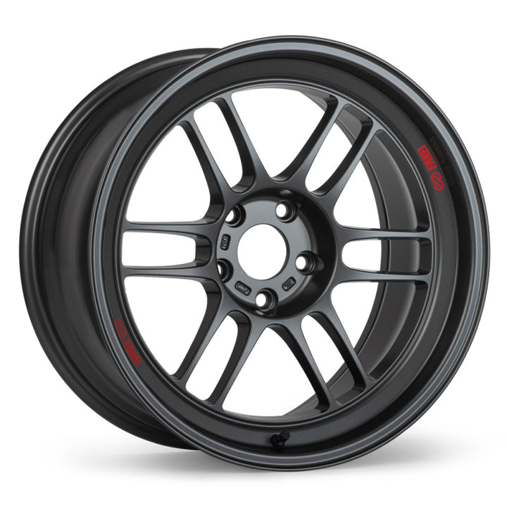 Enkei RPF1RS 18x10.5 5x114.3 10mm Offset 75mm Bore Matte Gunmetal Wheel - Bull Strap
