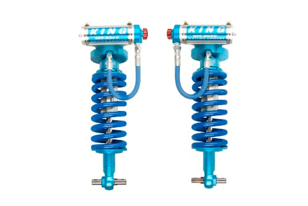 King Shocks 2007+ Chevrolet Avalanche 1500 Front 2.5 Dia Remote Res Coilover w/Adjuster (Pair) - Bull Strap