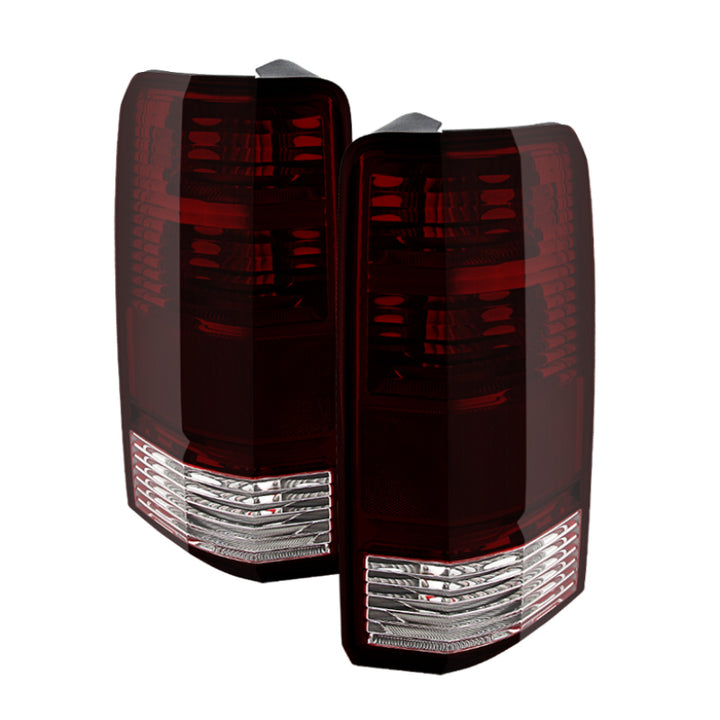 xTune Dodge Nitro 07-11 OEM Style Tail Lights Red Smoked ALT-JH-DNIT07-OE-RSM - Bull Strap