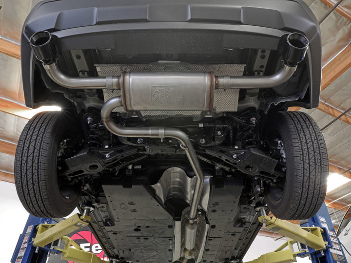 aFe POWER Takeda 19-21 Toyota RAV4 L4-2.5L 304SS CB Exhaust w/ Black Tips - Bull Strap