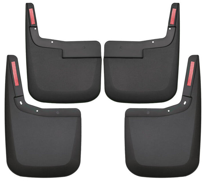 Husky Liners 20-23 Chevrolet Silverado 2500/3500 HD (Excl. Dually) Front/Rear Mud Guards - Black - Bull Strap