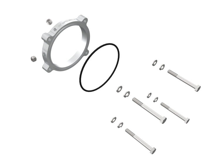 aFe Silver Bullet Throttle Body Spacers TBS Ram 1500 TRX 2021 V8-6.2L - Bull Strap