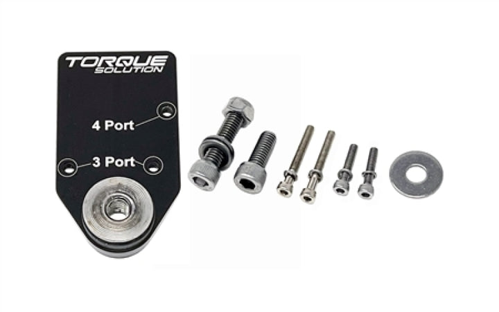 Torque Solution Billet MAC Valve Mount Bracket - For 3/4 Port MAC Solenoid Valves - Bull Strap