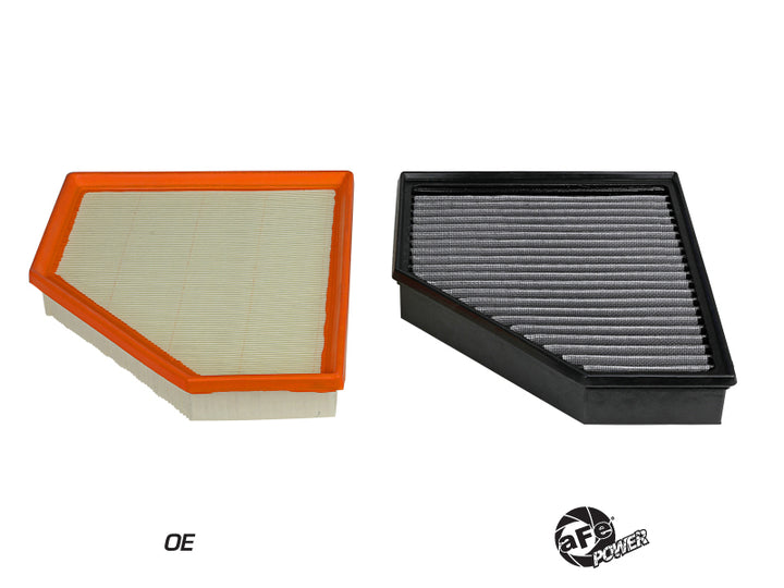 aFe Magnum FLOW OE Replacement Filter w/ Pro Dry S Media 2020 Toyota Supra (A90) L6-3.0L (t) - Bull Strap