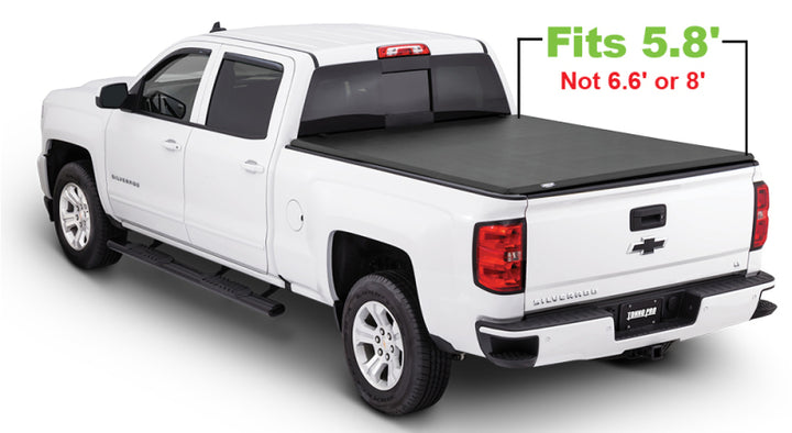 Tonno Pro 2019 GMC Sierra 1500 Fleets 5.8ft Lo-Roll Tonneau Cover - Bull Strap