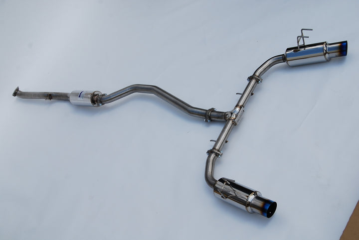 Invidia 2022+ Honda Civic Si (1.5T) 70mm N1 Cat Back Exhaust - Burnt TI Tips - Bull Strap
