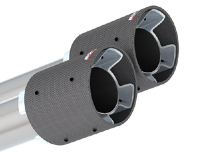 Borla 2020 Ford GT500 5.2L AT 3in ATAK CatBack Exhaust w/ Carbon Fiber Tips - Bull Strap