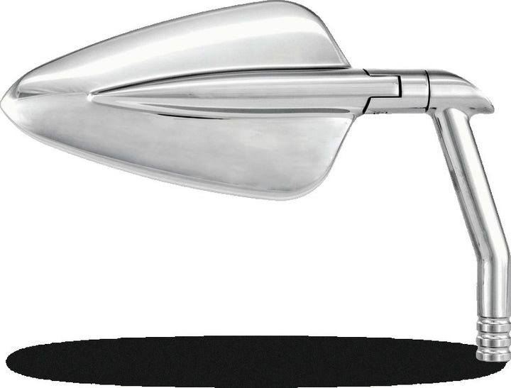 Performance Machine  Vision Mirror Arrow XL - Chrome - Bull Strap