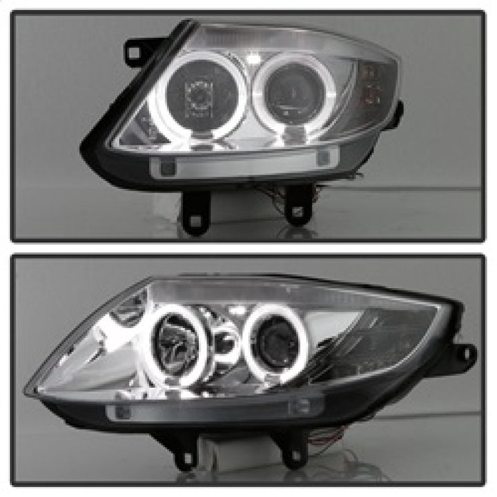 Spyder BMW Z4 03-08 Projector Headlights Halogen Model Only - LED Halo Black PRO-YD-BMWZ403-HL-BK - Bull Strap