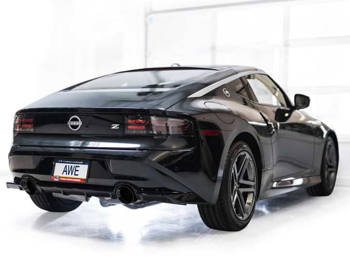 AWE 2023 Nissan Z RZ34 RWD Track Edition Catback Exhaust System w/ Diamond Black Tips - Bull Strap