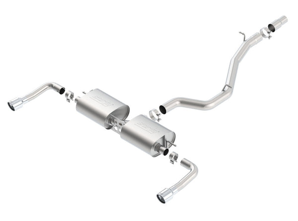 Borla 14-16 Audi A3 Quattro 2.0L Turbo AT/MT RWD 4DR S-Type Cat-Back Exhaust Single Split Rear Exit - Bull Strap