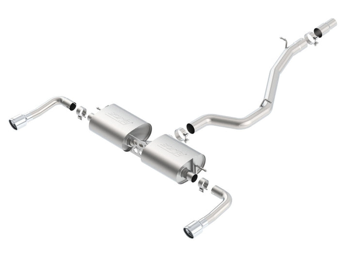 Borla 14-16 Audi A3 Quattro 2.0L Turbo AT/MT RWD 4DR S-Type Cat-Back Exhaust Single Split Rear Exit - Bull Strap