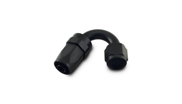 Vibrant -6AN 150 Degree Elbow Hose End Fitting - Bull Strap