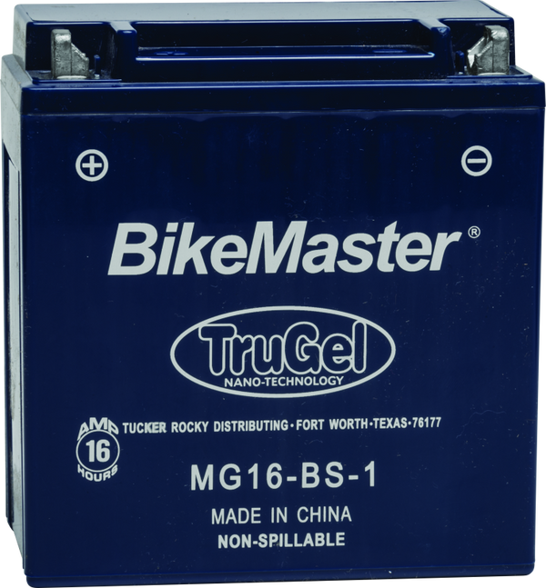 BikeMaster TruGel Battery MG16-BS-1 - Bull Strap