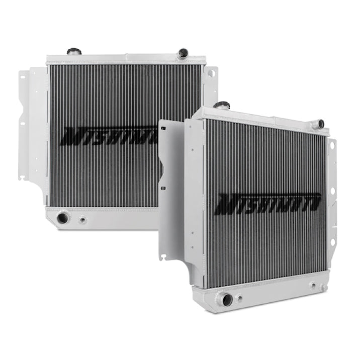 Mishimoto 87-06 Jeep Wrangler YJ &amp; TJ Aluminum Performance Radiator - Bull Strap