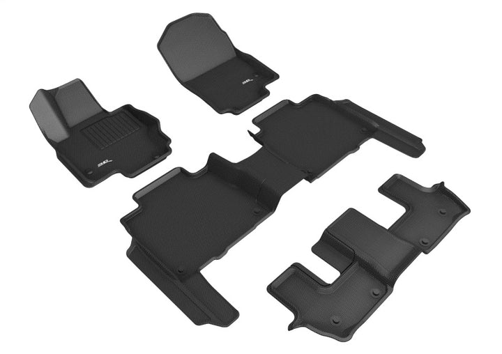 3D MAXpider 20-24 Mercedes-Benz Gls-Class 7 Seat (X167) Kagu Black R1 R2 R3 - Bull Strap
