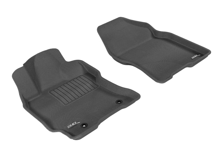 3D MAXpider 2004-2009 Toyota Prius Kagu 1st Row Floormat - Black - Bull Strap