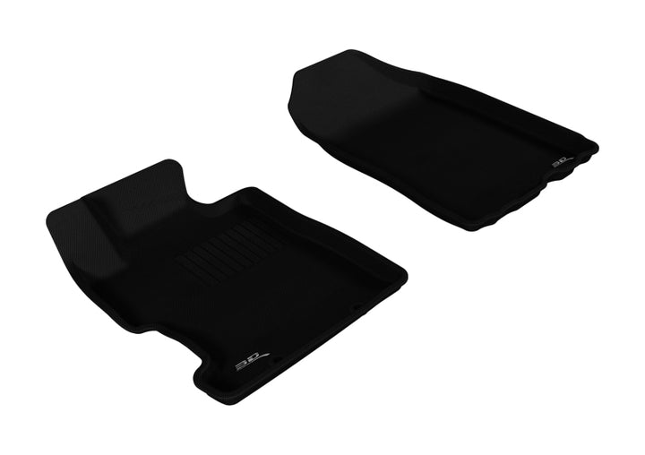 3D MAXpider 2006-2011 Honda Civic Kagu 1st Row Floormat - Black - Bull Strap