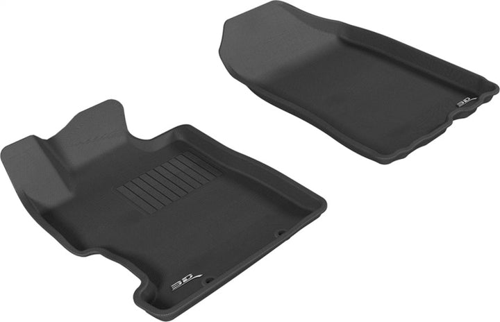 3D MAXpider 2006-2011 Honda Civic Kagu 1st Row Floormat - Black - Bull Strap