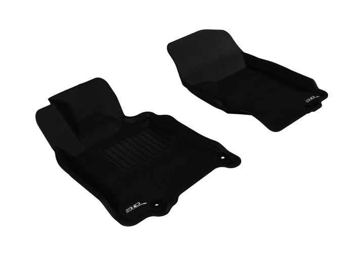 3D MAXpider 2007-2015 Infiniti Q40/Q60/G35/37 Kagu 1st Row Floormat - Black - Bull Strap