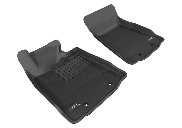 3D MAXpider 2009-2019 Nissan 370Z Kagu 1st Row Floormat - Black - Bull Strap
