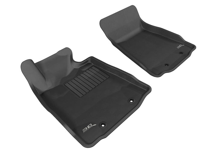 3D MAXpider 2009-2019 Nissan 370Z Kagu 1st Row Floormat - Black - Bull Strap