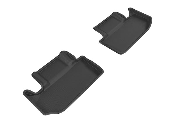 3D MAXpider 2011-2020 Dodge Challenger Kagu 2nd Row Floormats - Black - Bull Strap