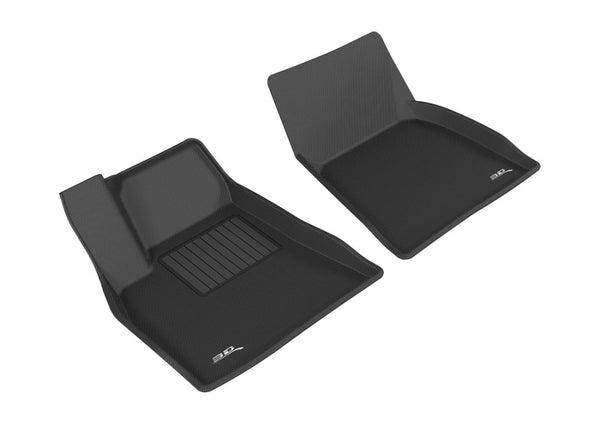 3D MAXpider 2012-2014 Tesla Model S Kagu 1st Row Floormat - Black - Bull Strap