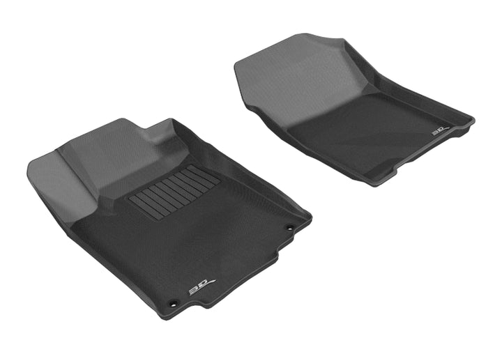 3D MAXpider 2012-2016 Honda CR-V Kagu 1st Row Floormat - Black - Bull Strap