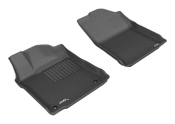 3D MAXpider 2013-2018 Toyota Avalon Kagu 1st Row Floormat - Black - Bull Strap